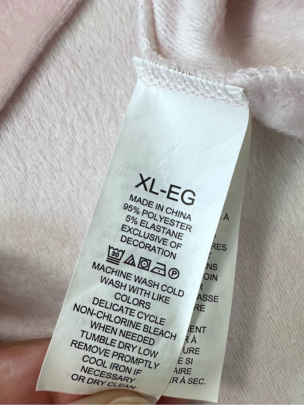 kate spade New York Light Pink Heart-Print Long-Sleeve Pajama Top in Size XL - Picture 7 of 11